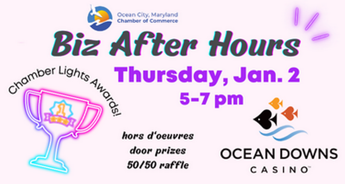 Business After Hours January 2024 Jan 2, 2025 Events Ocean City